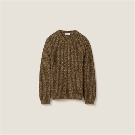 miumiu cashmere sweater.